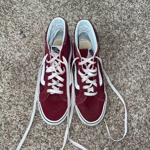 high-top vans sneakers